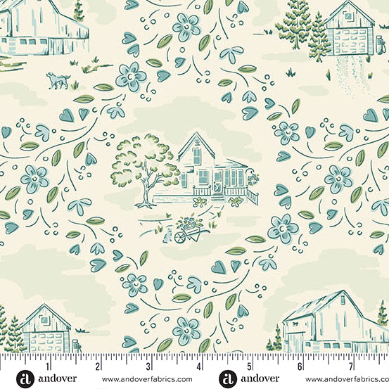 Heartland By Judy Jarvi For Andover Fabrics - 42 x 5 inch Charm Park