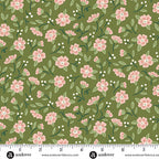 In Bloom Evergreen 1585E - Heartland By Judy Jarvi For Andover Fabrics