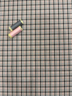 Designer Deadstock Woven Pink Check