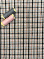 Designer Deadstock Woven Pink Check