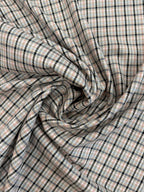 Designer Deadstock Woven Pink Check