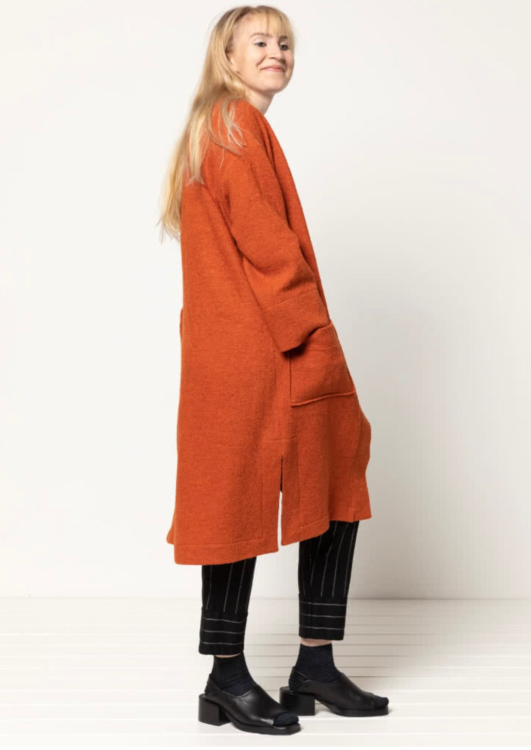 Style Arc Sigrid Knit Coat
