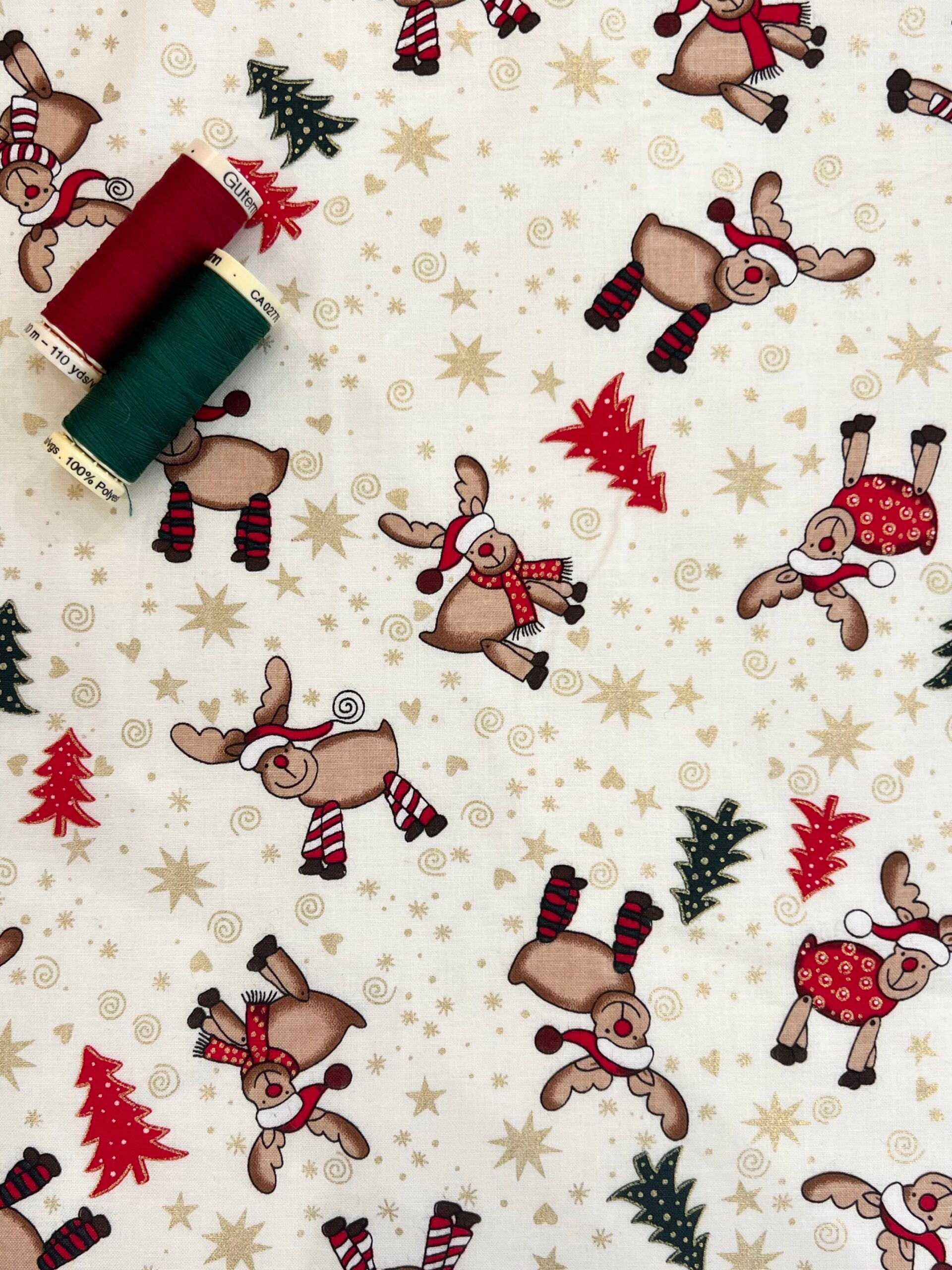 Reindeer Christmas Cotton