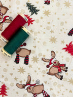 Reindeer Christmas Cotton