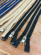 YKK Nickel Free Brass Metal Open End Zip 41cm/16 inch Various Colours