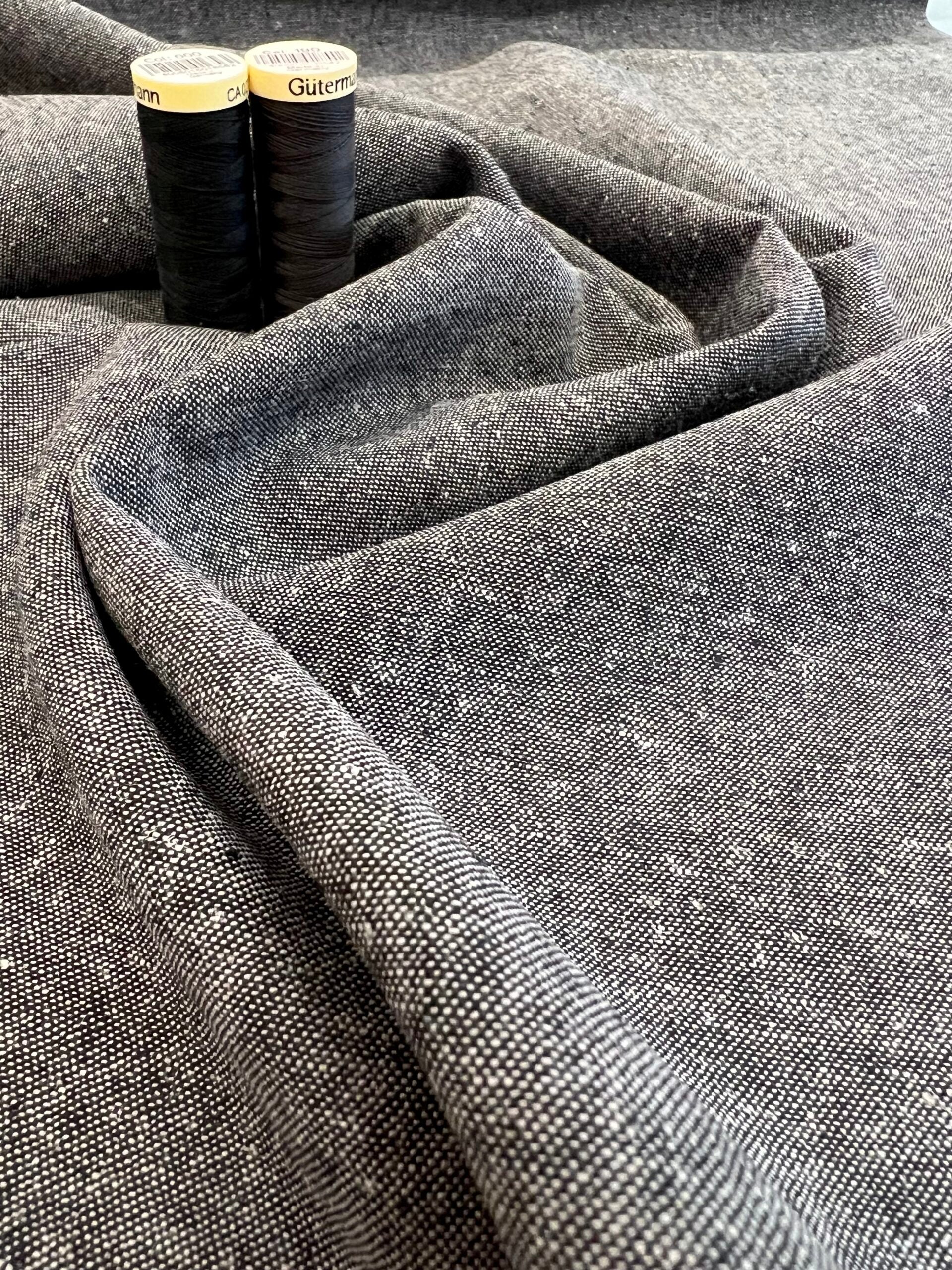 Robert Kaufman Essex Yarn Dyed Charcoal