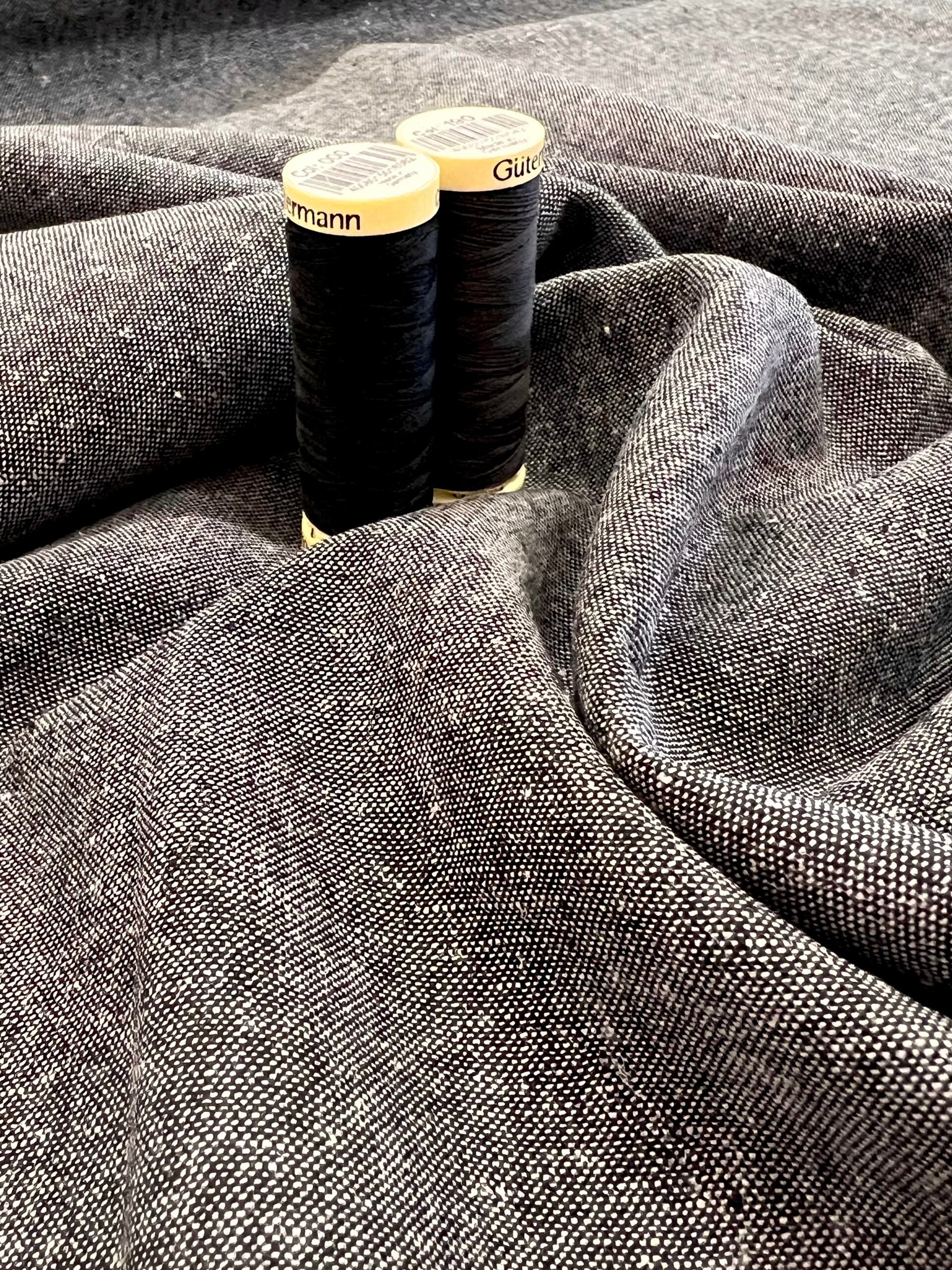 Robert Kaufman Essex Yarn Dyed Charcoal