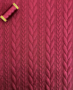 Burgundy Cable Knit