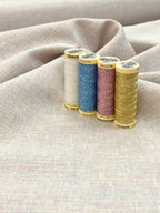 Robert Kaufman Essex Yarn Dyed Linen Metallic Sorbet