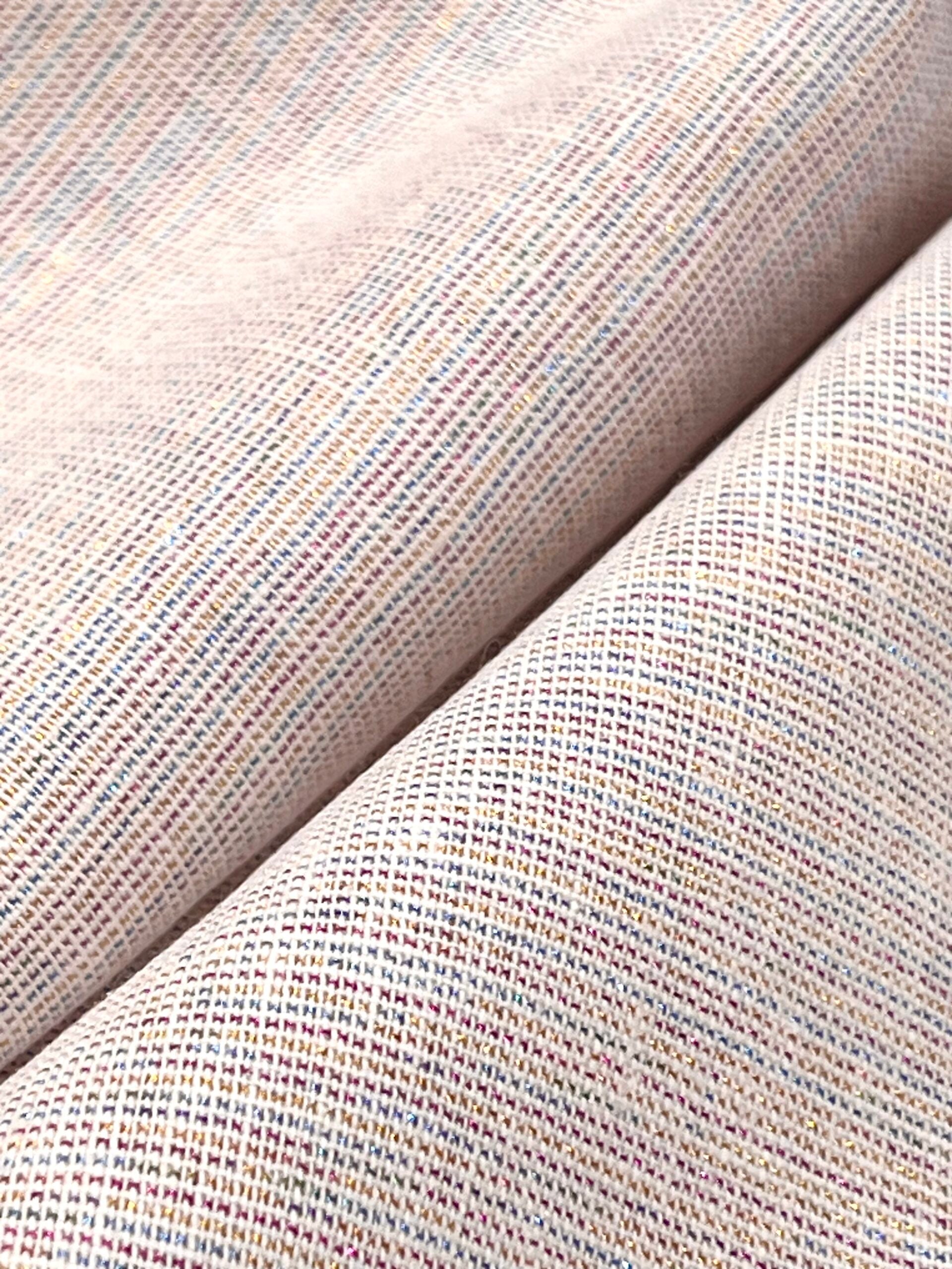 Robert Kaufman Essex Yarn Dyed Linen Metallic Sorbet