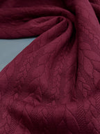 Burgundy Cable Knit