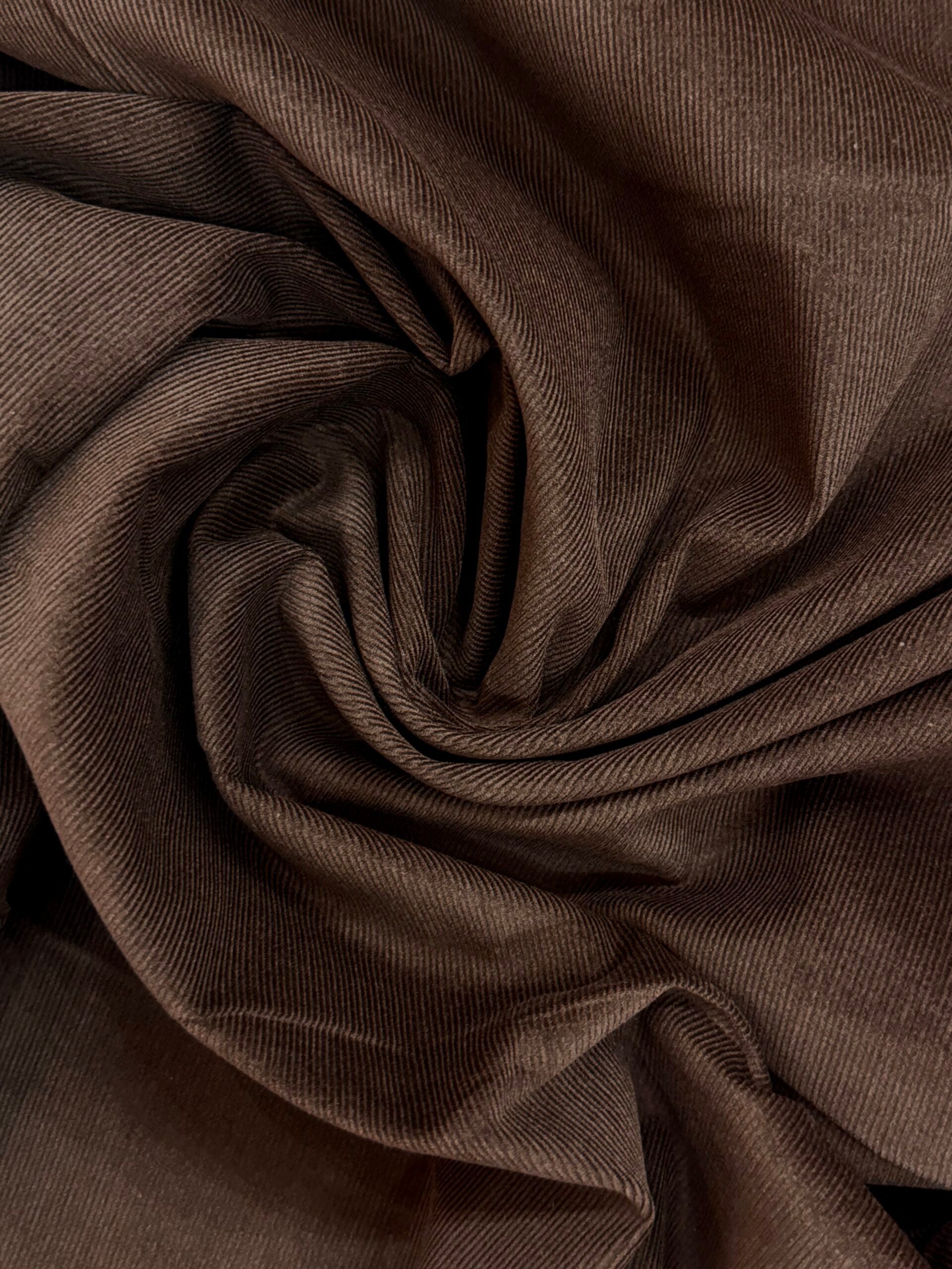 21 Wale Cotton Needlecord - Chocolate Brown