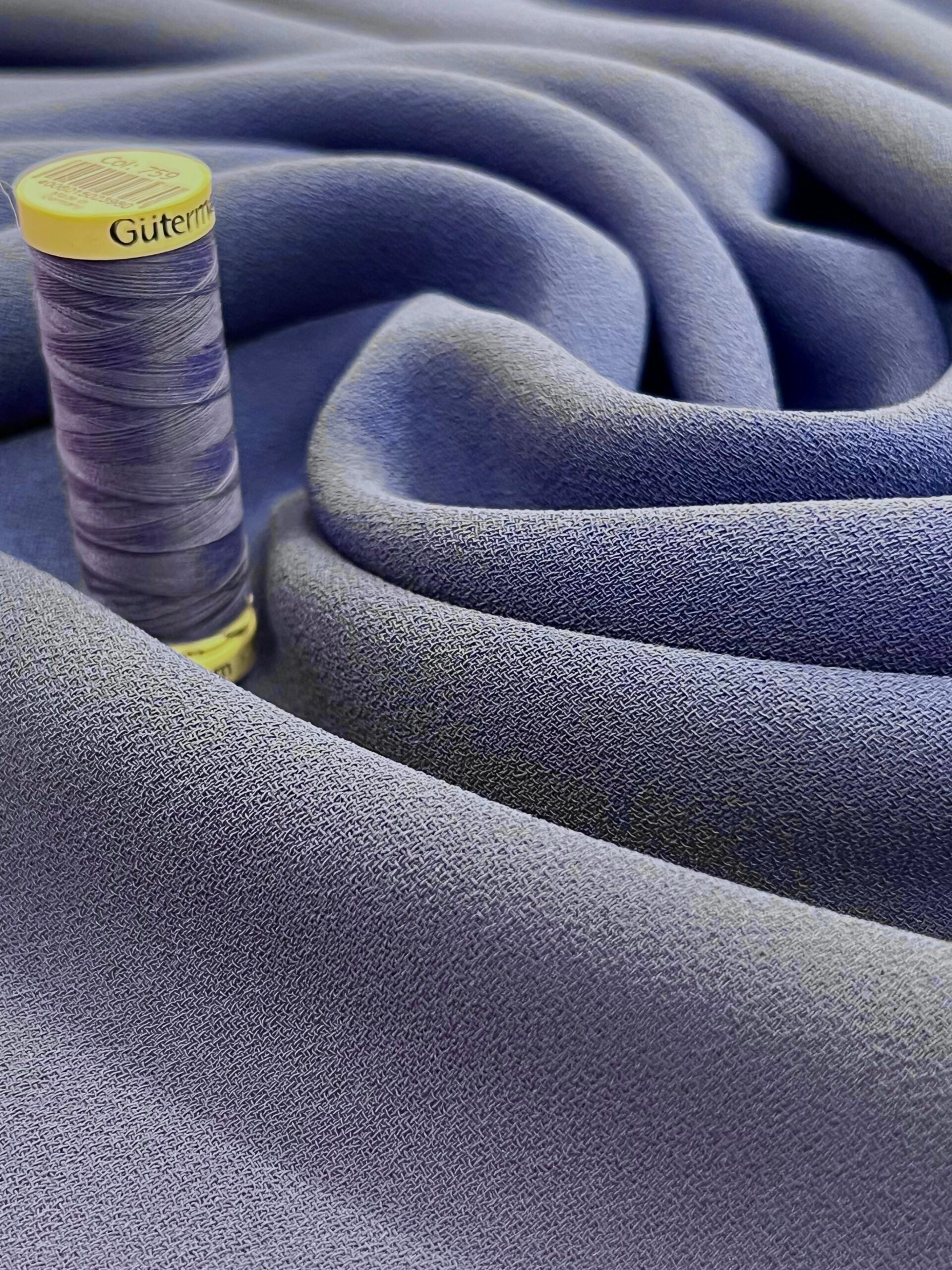 Cornflower Blue Triple Crepe