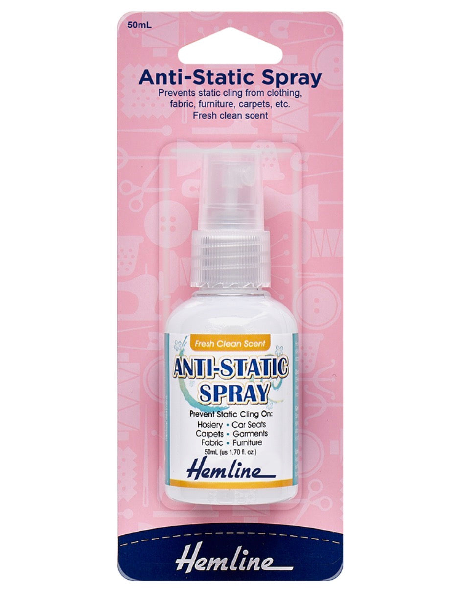 Hemline Anti-Static Spray 50ml – H814