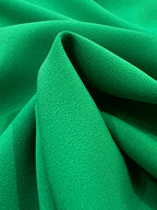 Emerald Acetate/Silk Blend Crepe