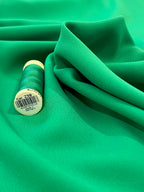 Emerald Acetate/Silk Blend Crepe