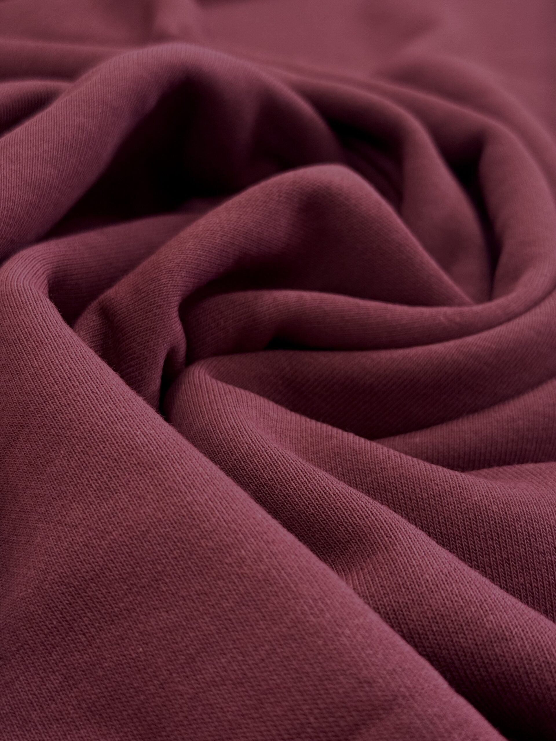 Burgundy Wine French Terry