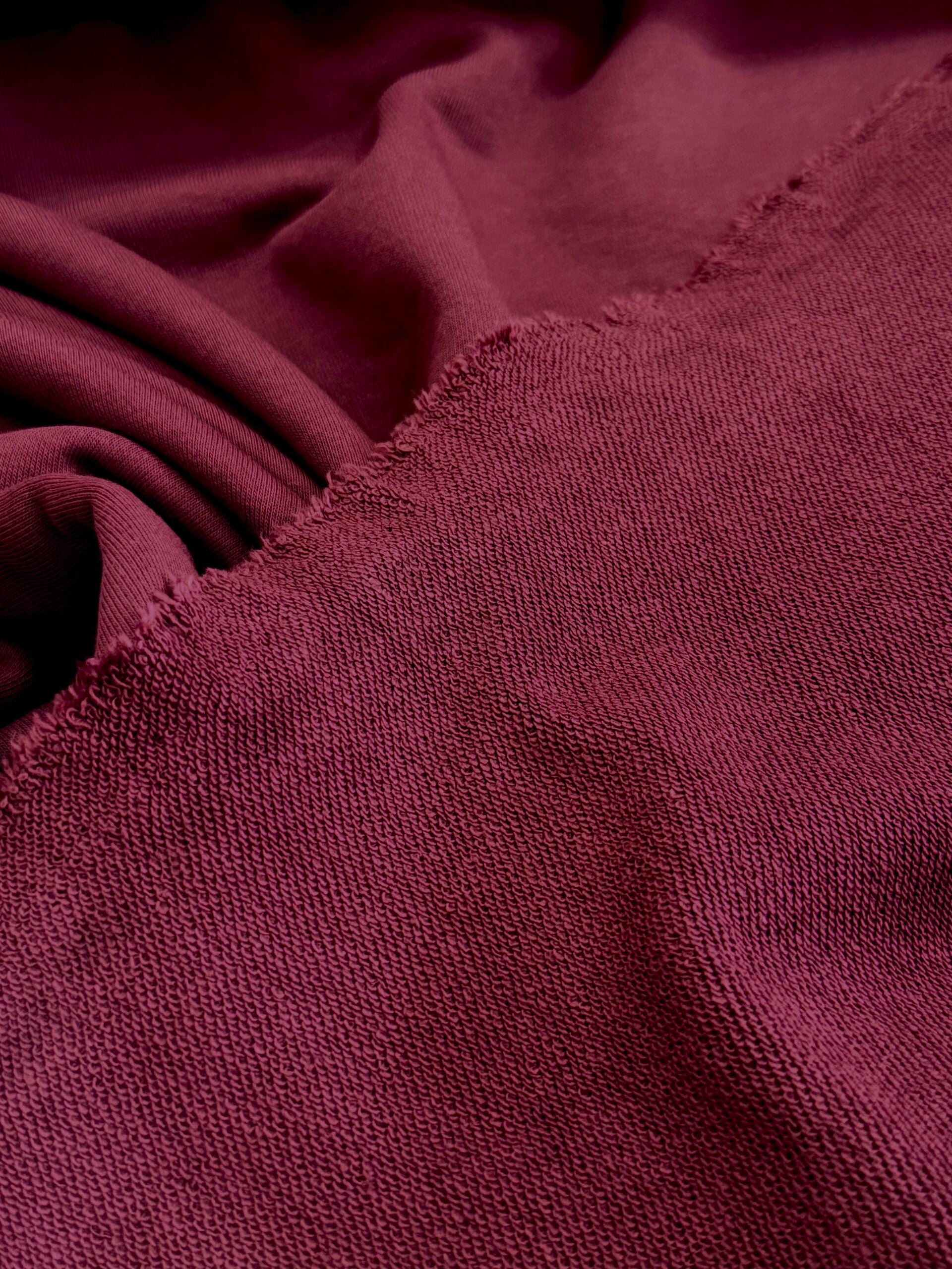 Claret Red French Terry