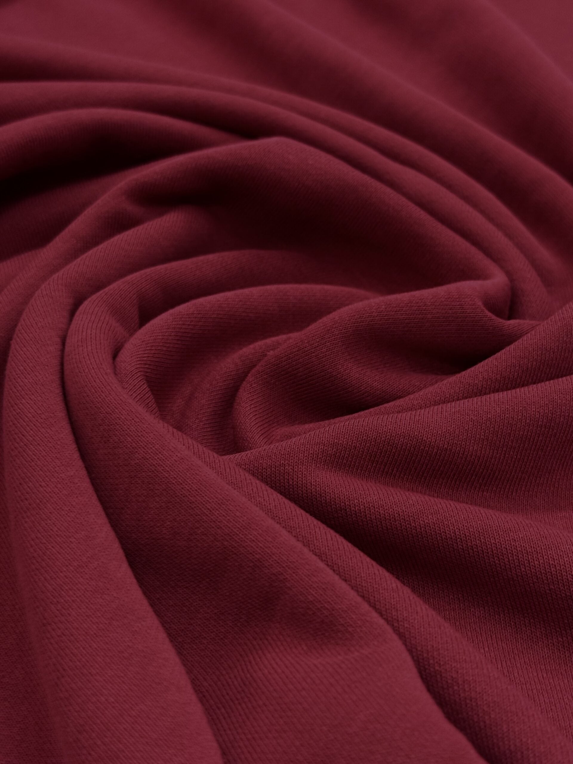 Claret Red French Terry