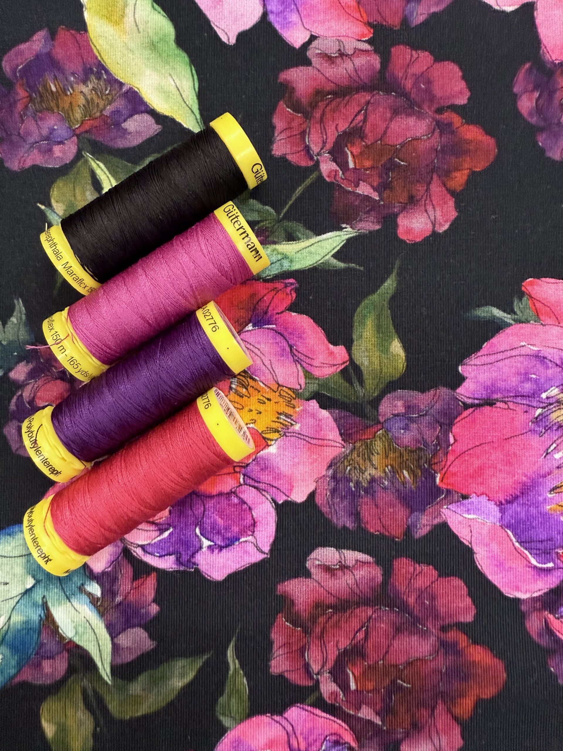 Peony Blossom Cotton Jersey By Stof Of Denmark