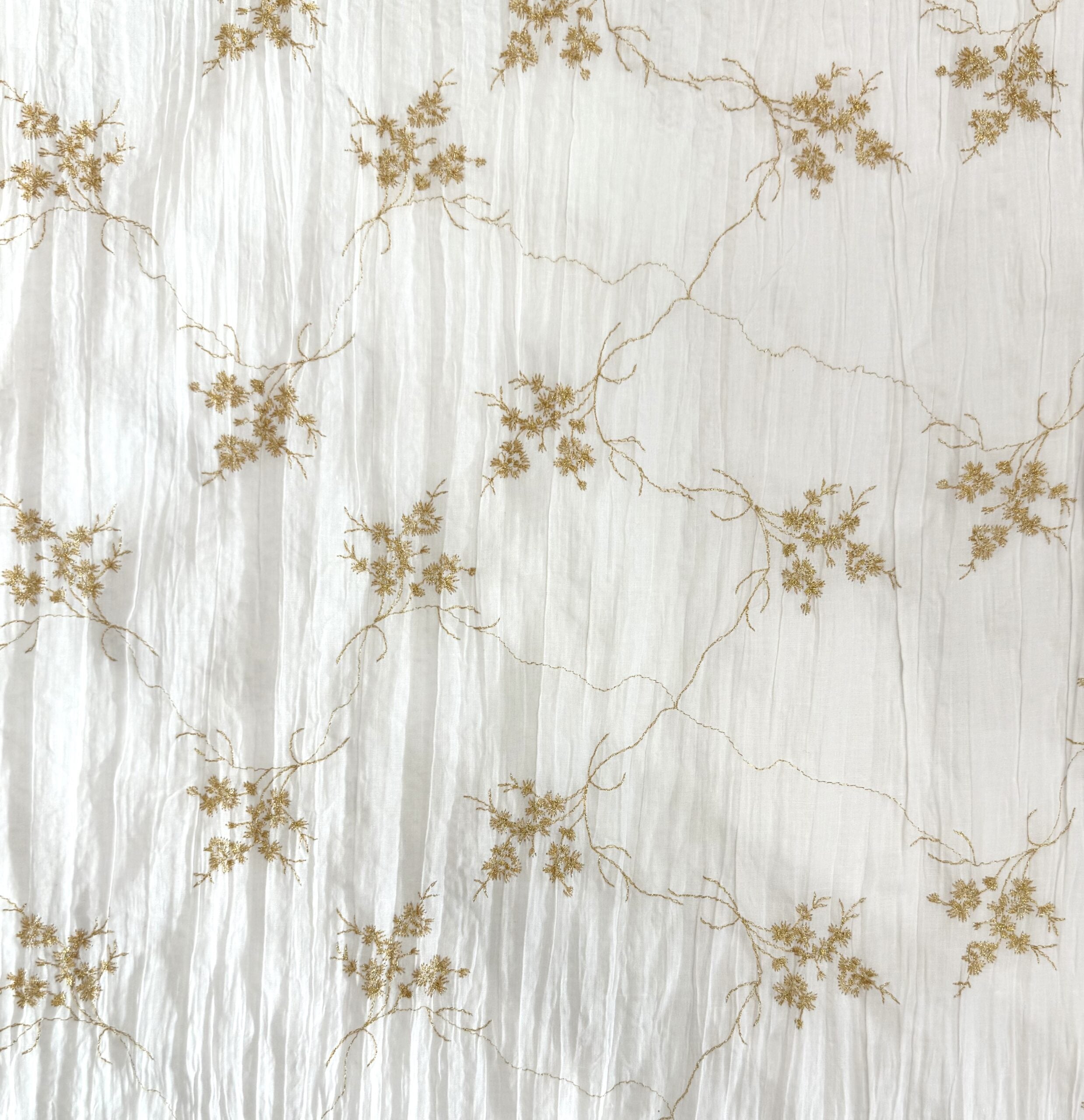 Go For Gold Embroidered Cotton Blend