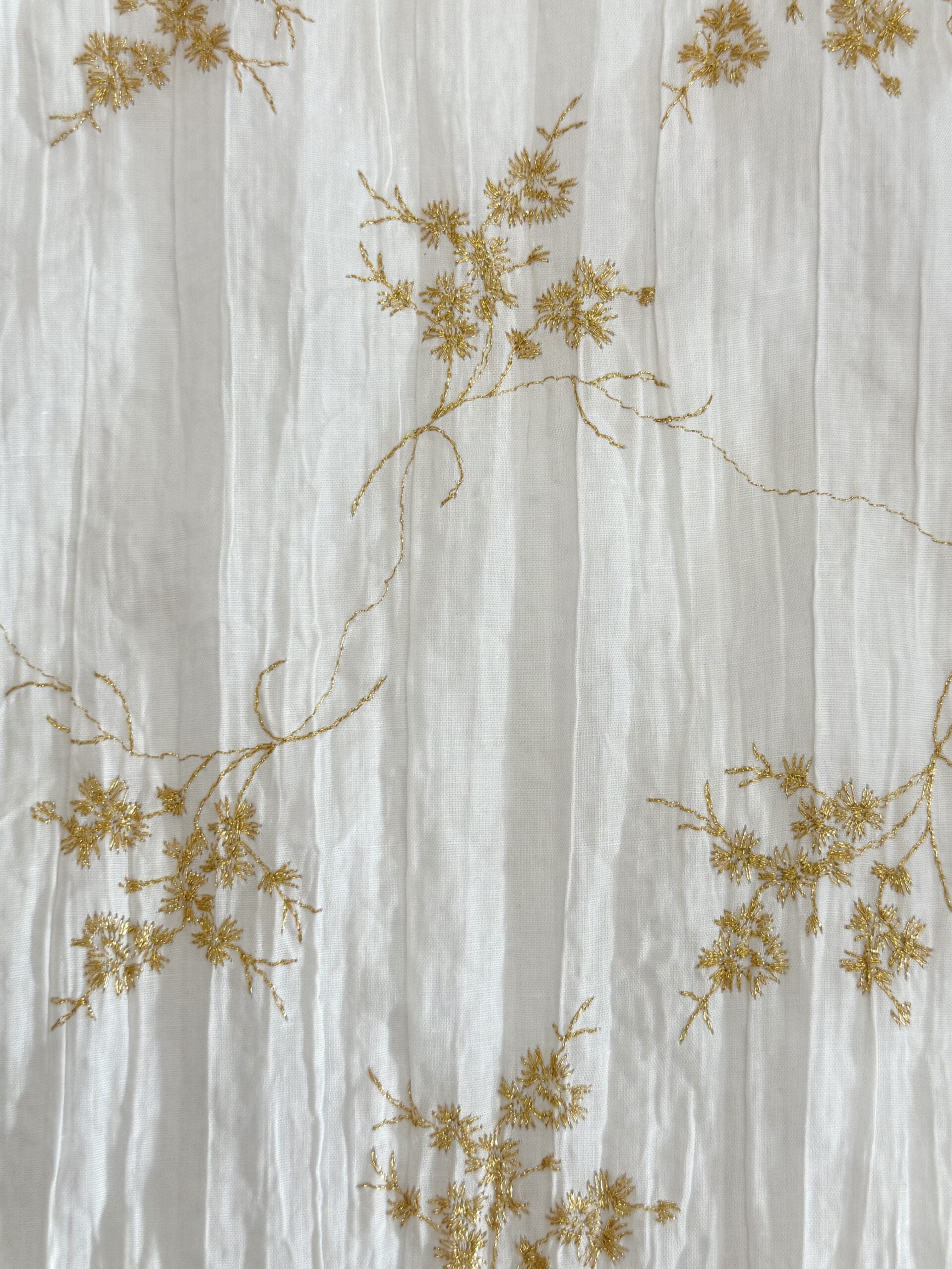 Go For Gold Embroidered Cotton Blend