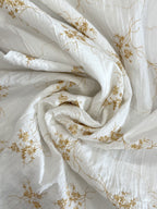 Go For Gold Embroidered Cotton Blend
