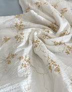 Go For Gold Embroidered Cotton Blend