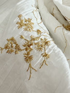 Go For Gold Embroidered Cotton Blend