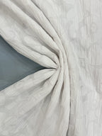 White Crinkle Cotton Blend