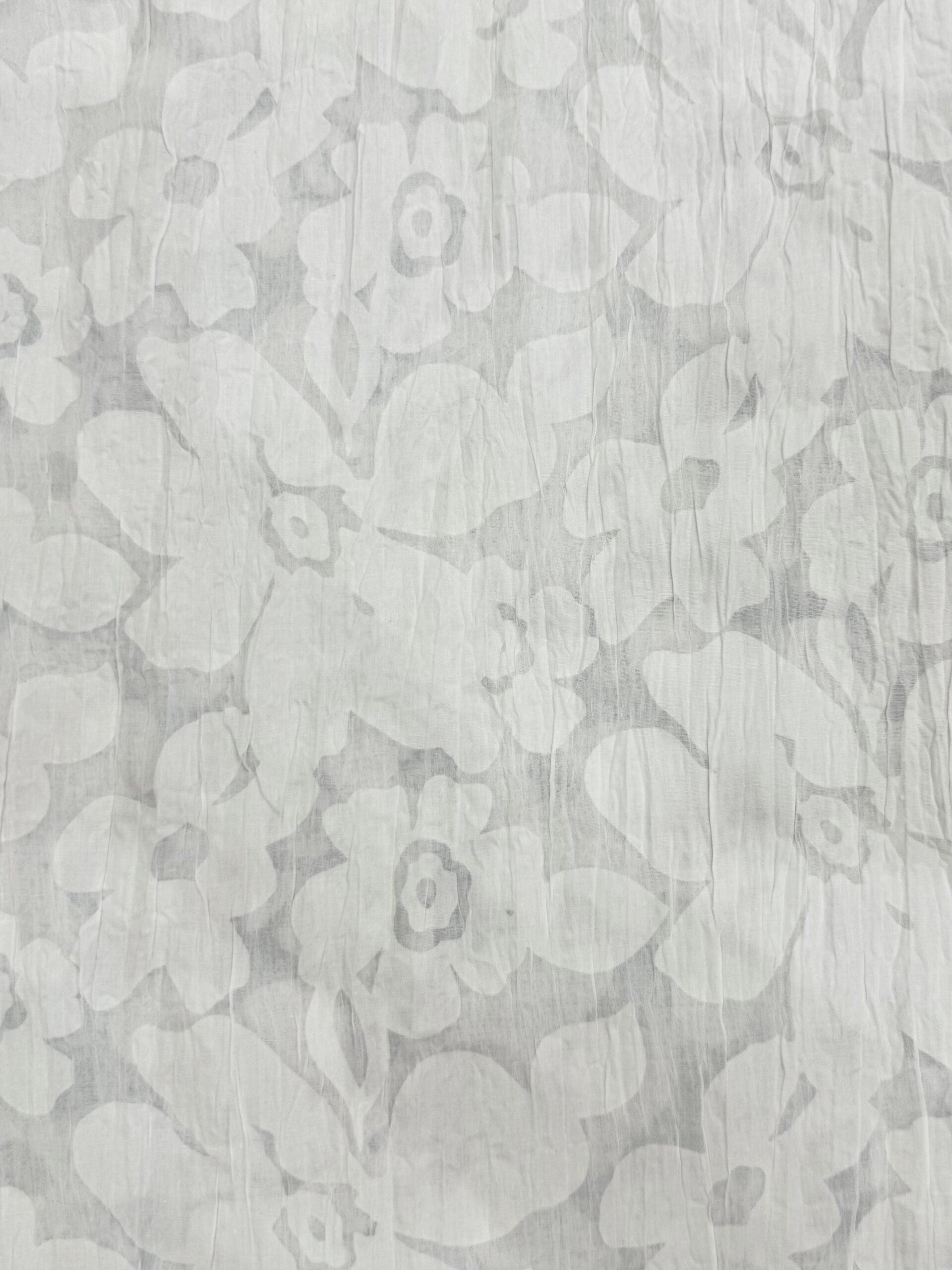 White Crinkle Cotton Blend