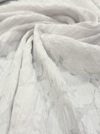 White Crinkle Cotton Blend