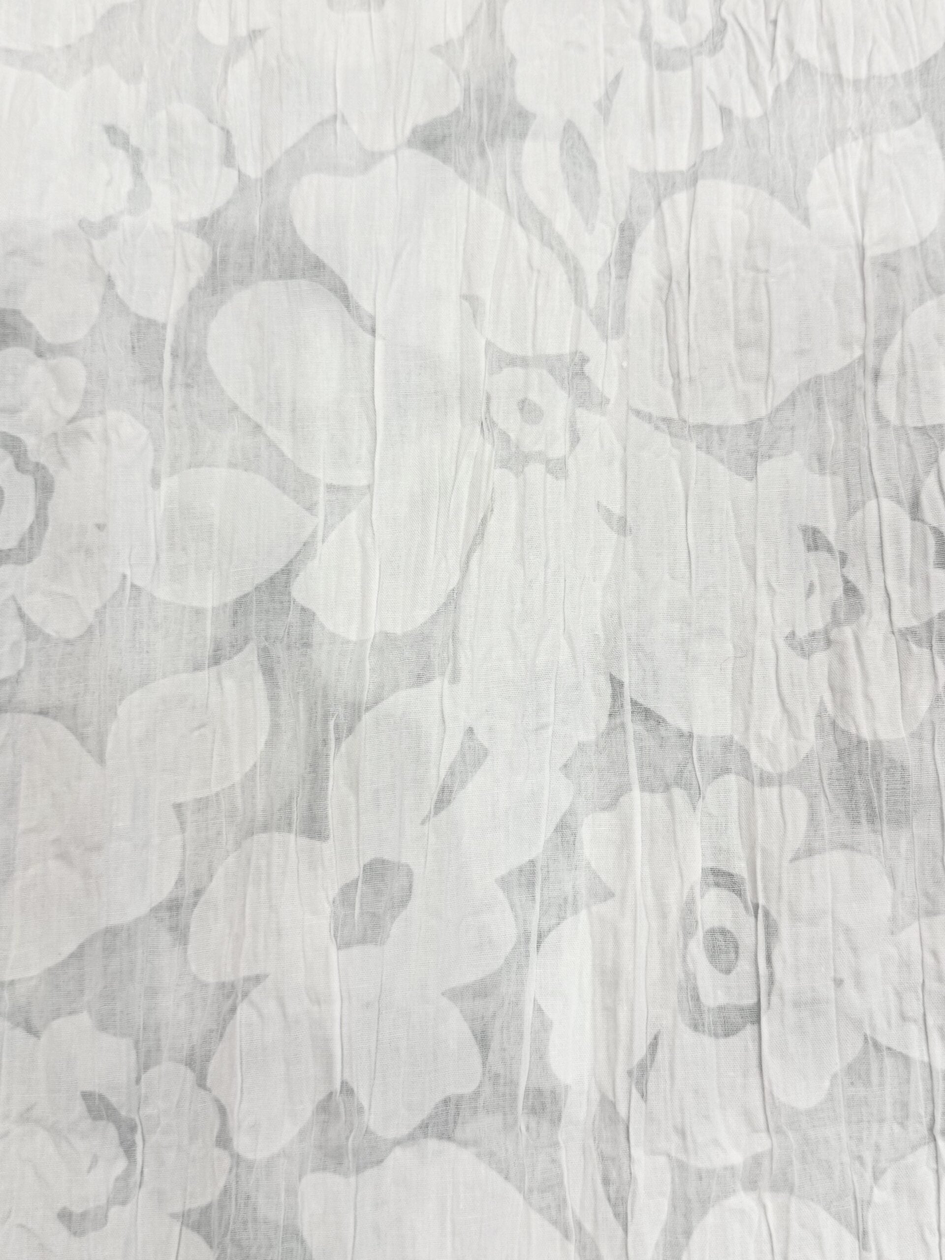 White Crinkle Cotton Blend