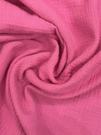 Cerise Pink Double Gauze Cotton