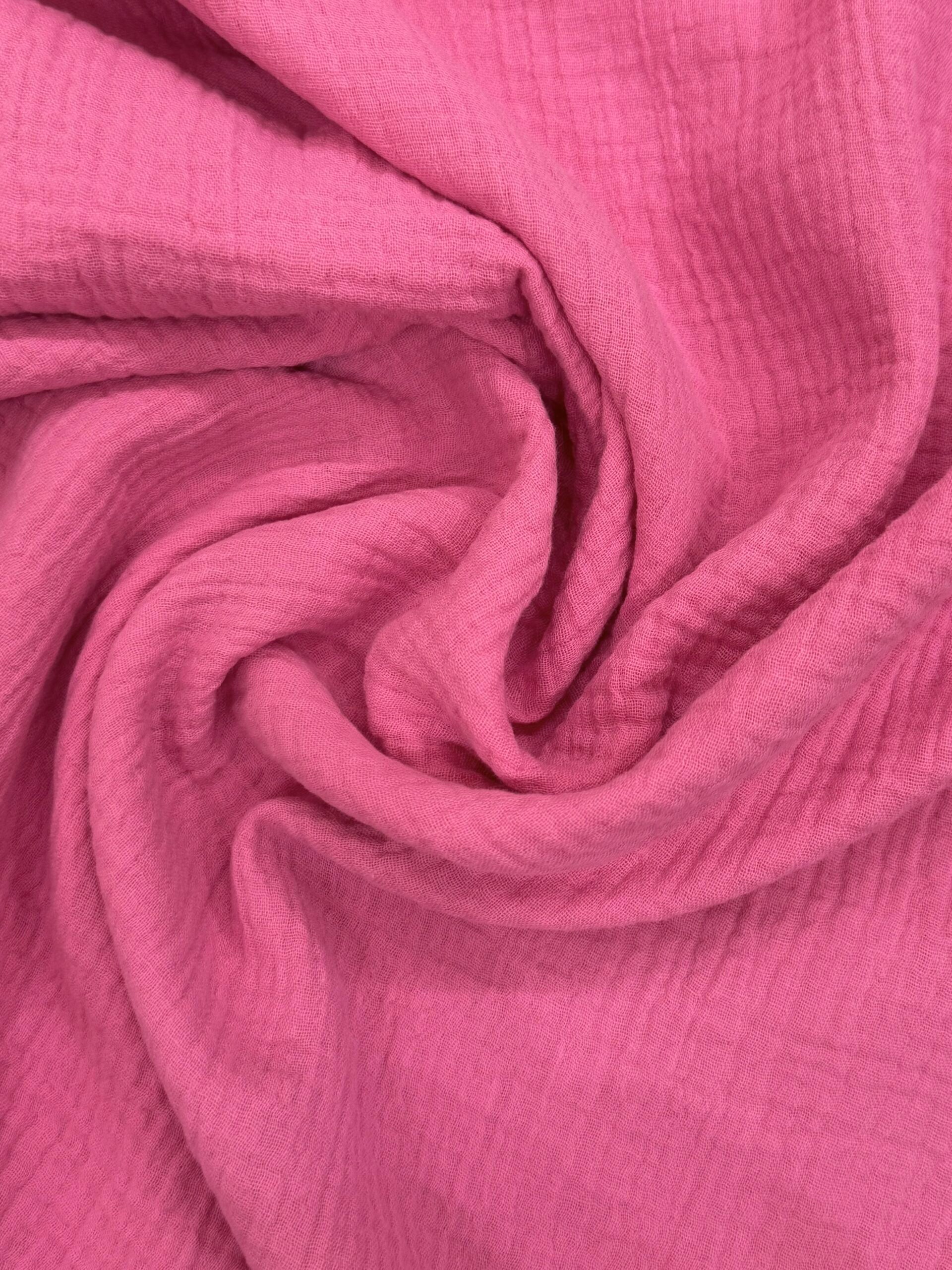 Cerise Pink Double Gauze Cotton