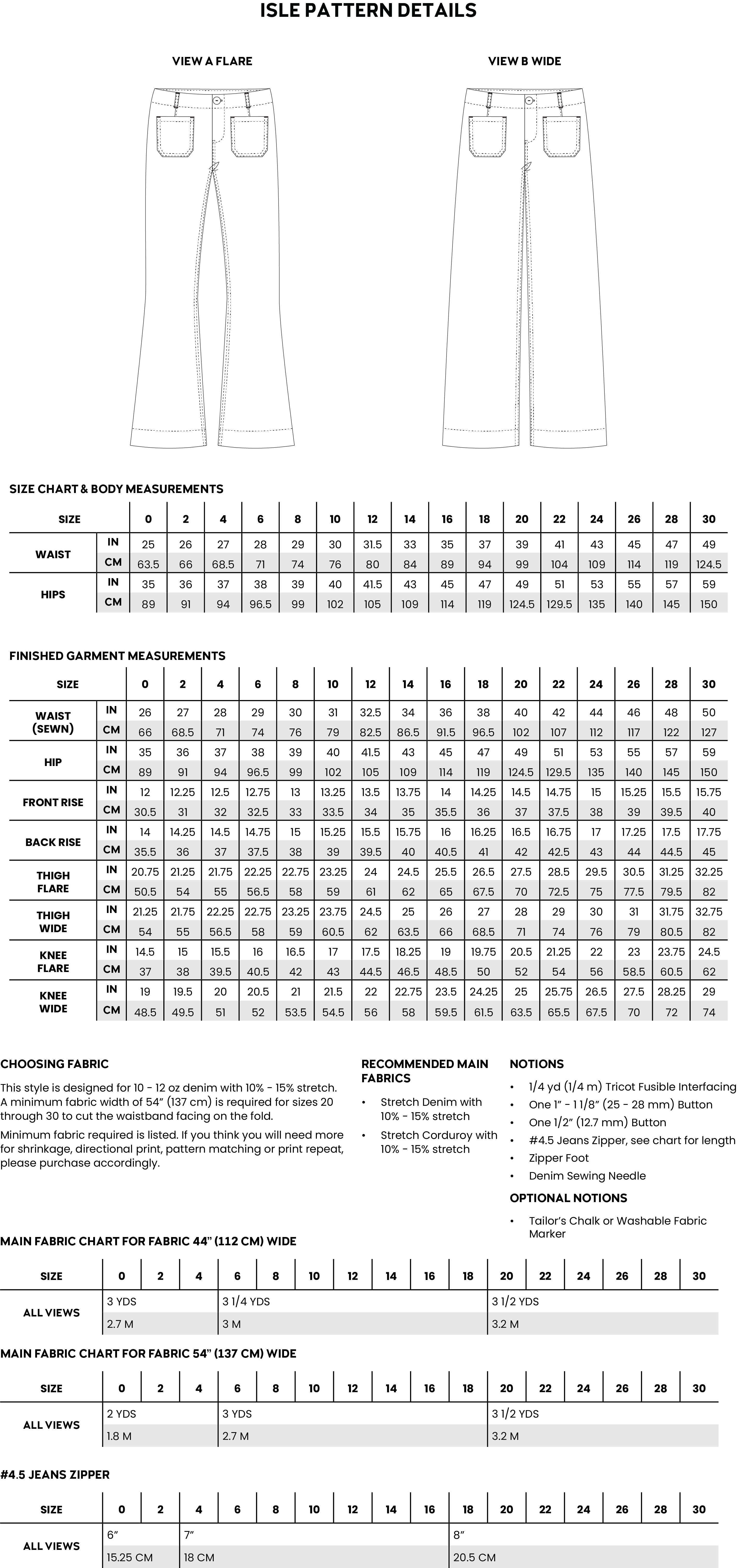 Isle Jeans Flare And Wide By Chalk & Notch