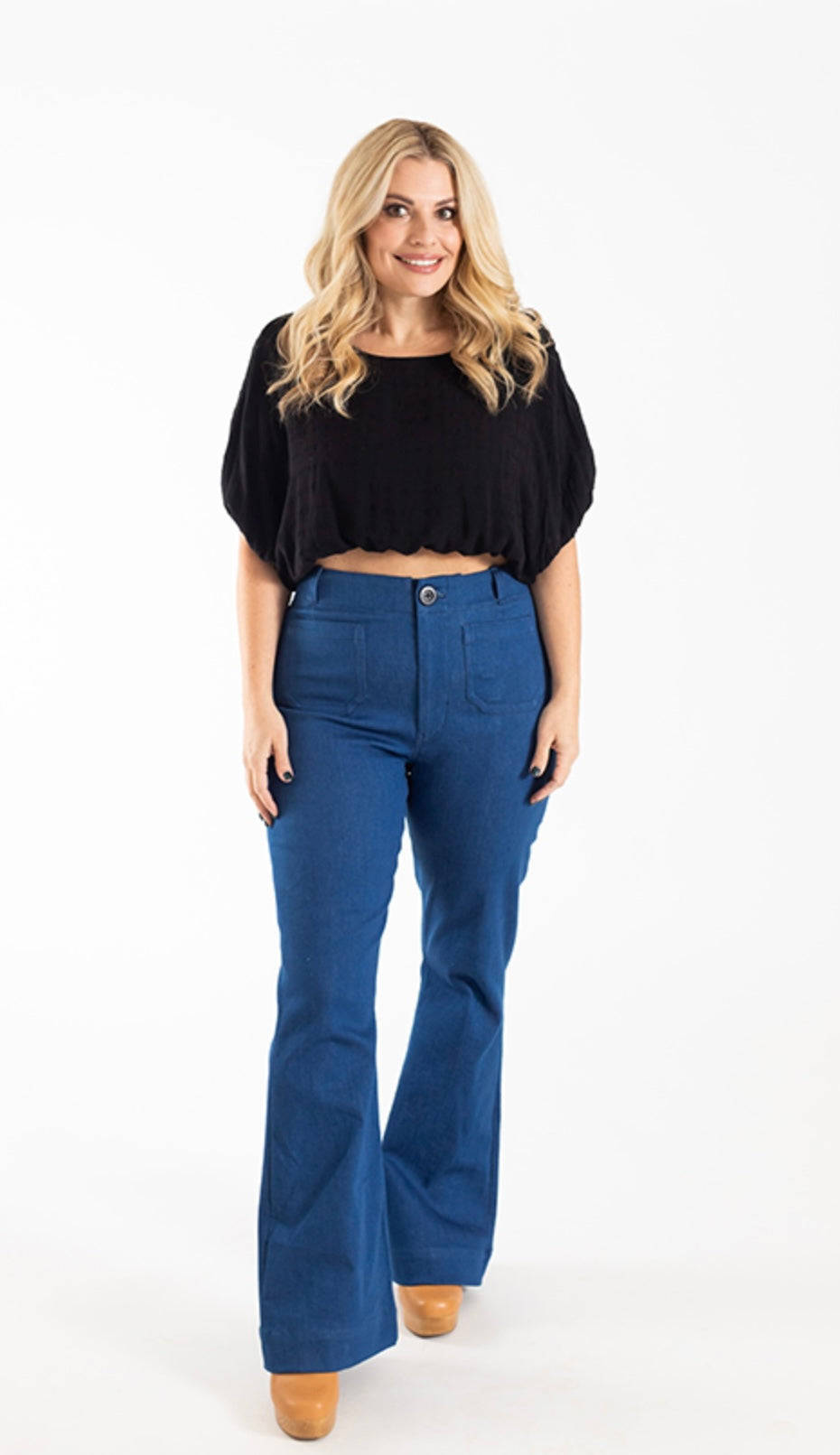 Isle Jeans Flare And Wide By Chalk & Notch