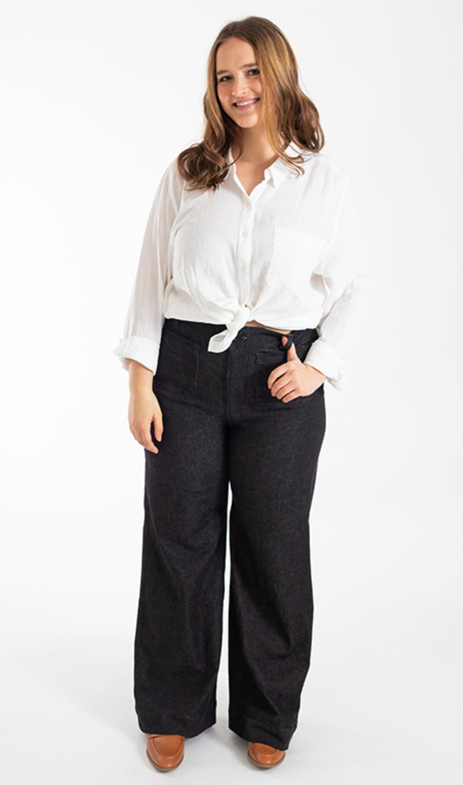Isle Jeans Flare And Wide By Chalk & Notch
