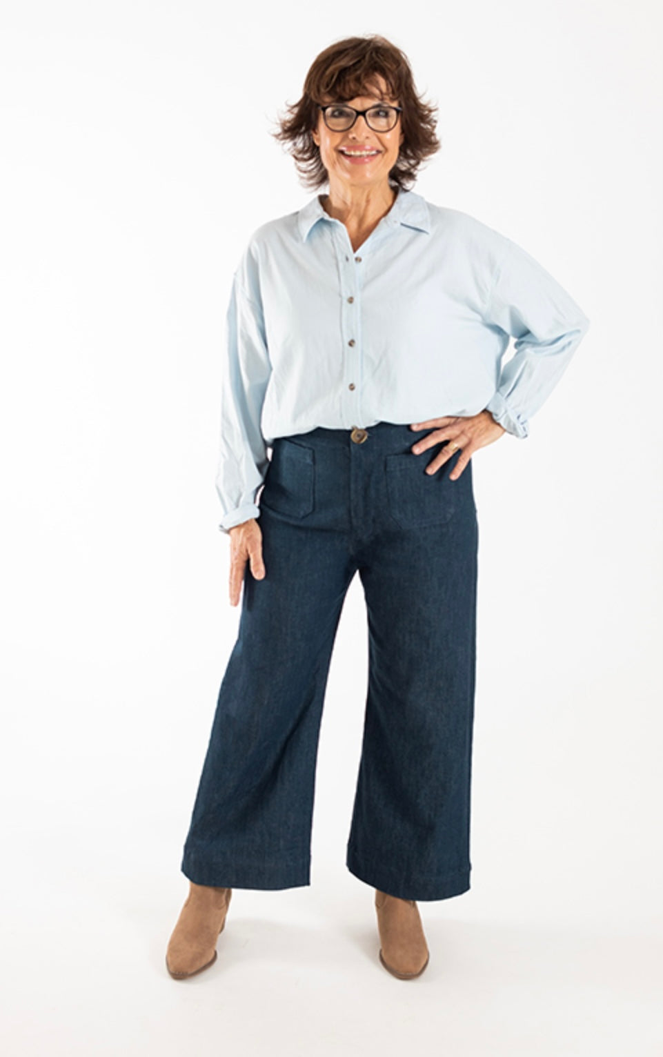 Isle Jeans Flare And Wide By Chalk & Notch