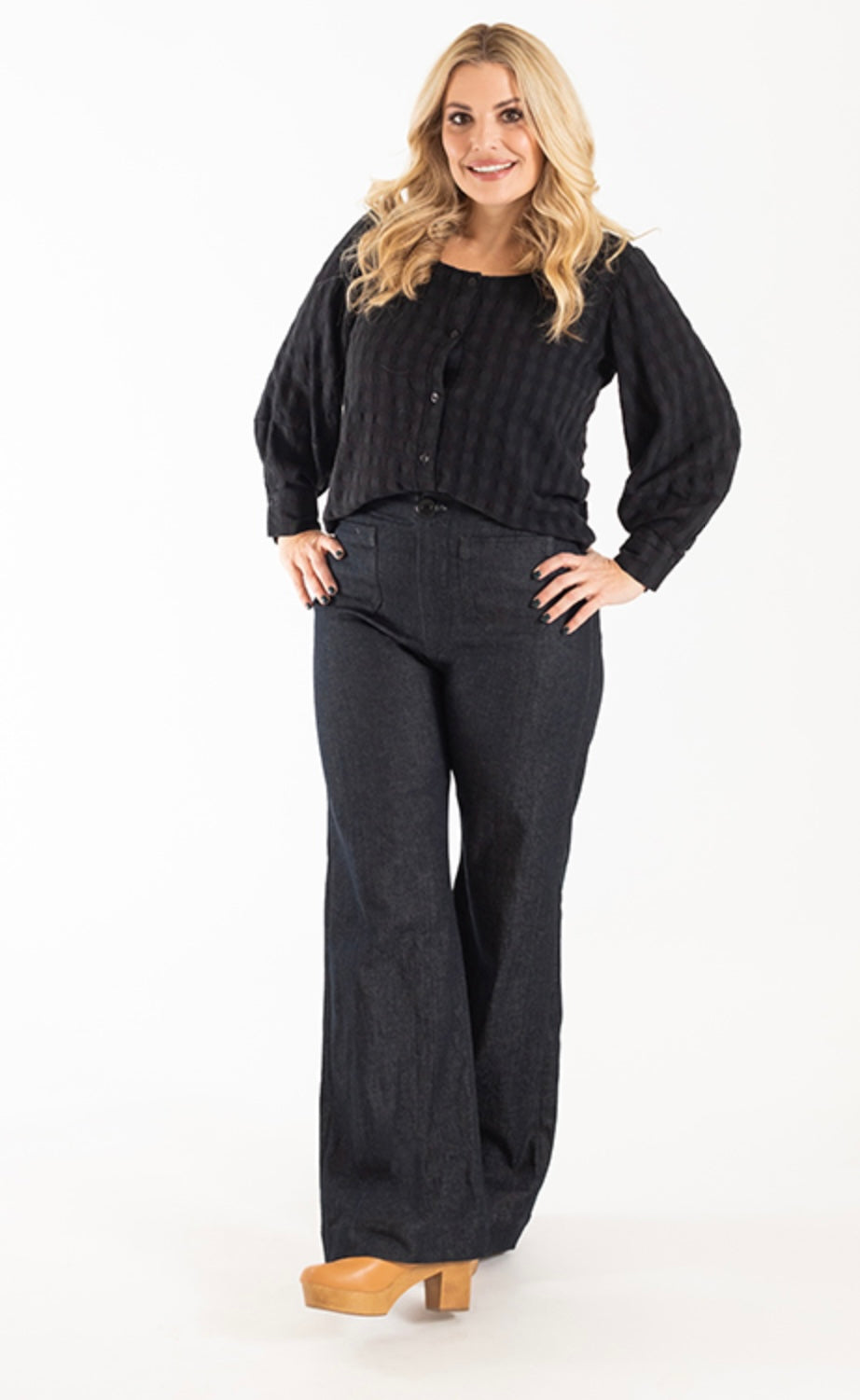 Isle Jeans Flare And Wide By Chalk & Notch