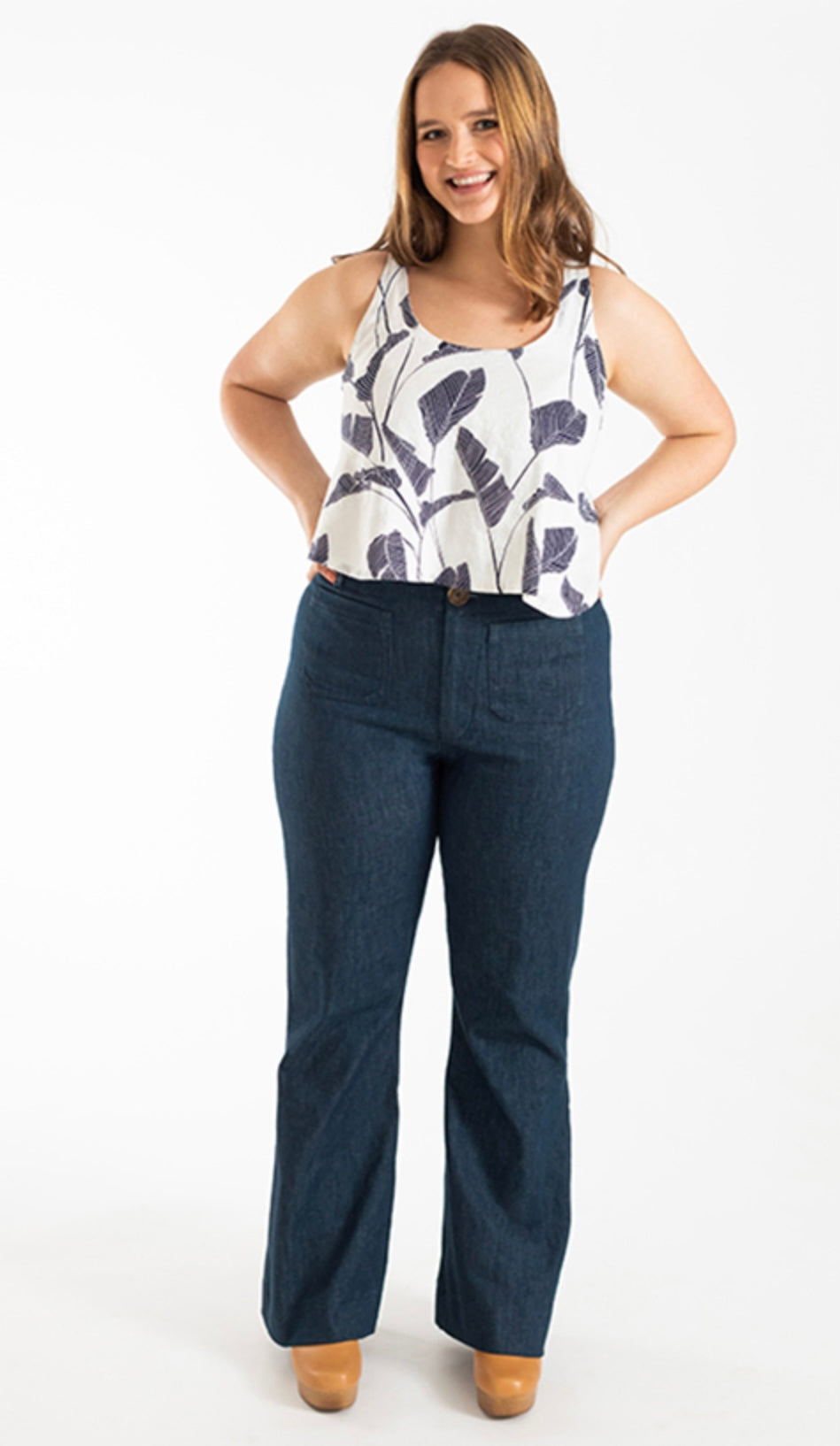 Isle Jeans Flare And Wide By Chalk & Notch