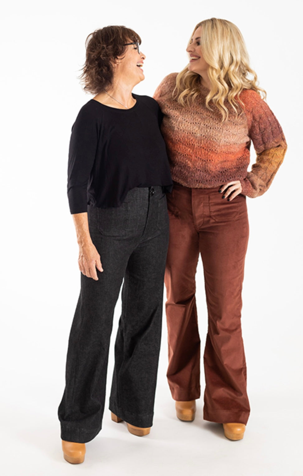 Isle Jeans Flare And Wide By Chalk & Notch