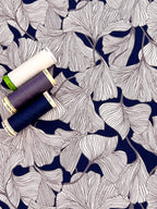 Ginkgo Viscose Navy
