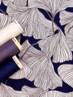 Ginkgo Viscose Navy