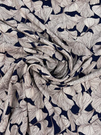 Ginkgo Viscose Navy