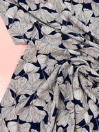 Ginkgo Viscose Navy