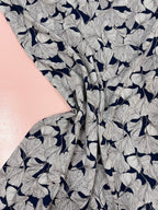 Ginkgo Viscose Navy