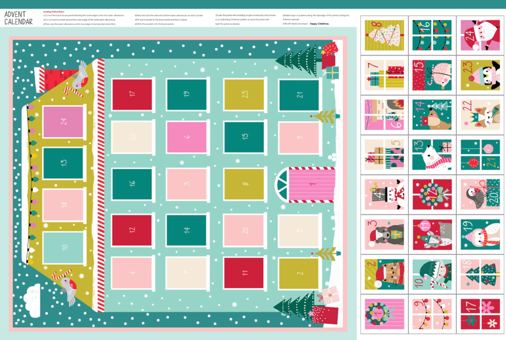 Advent House Advent Calendar by Wendy Kendall For Dashwood Studio