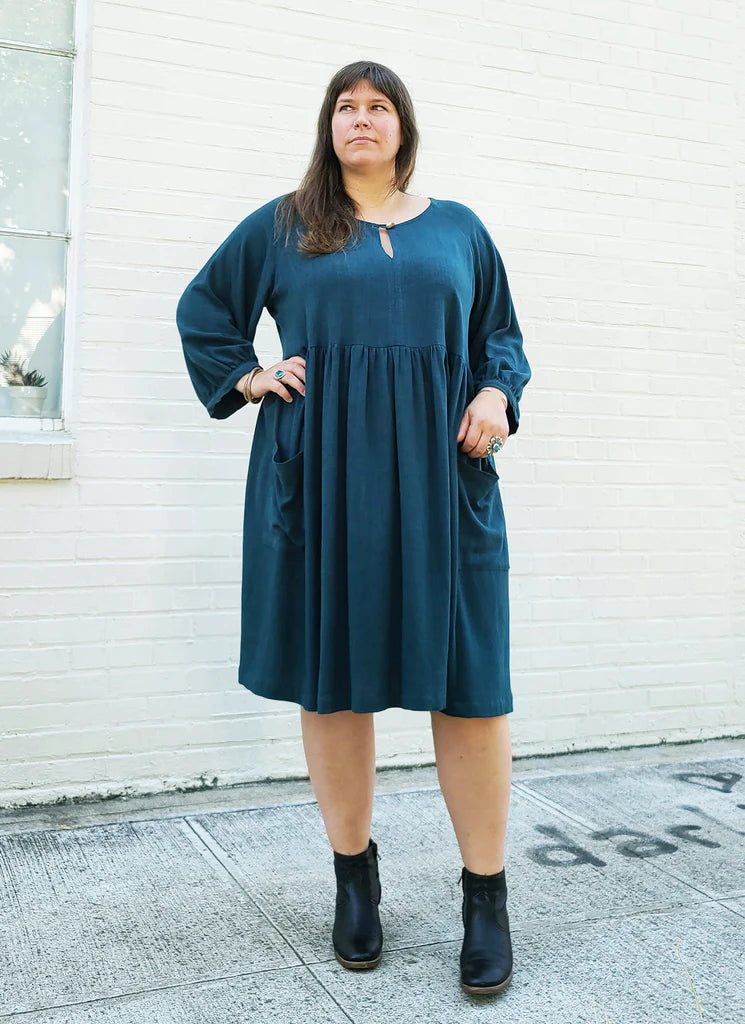 Romey Gathered Dress And Top By Sew House Seven 16-34 Curvy Sizes