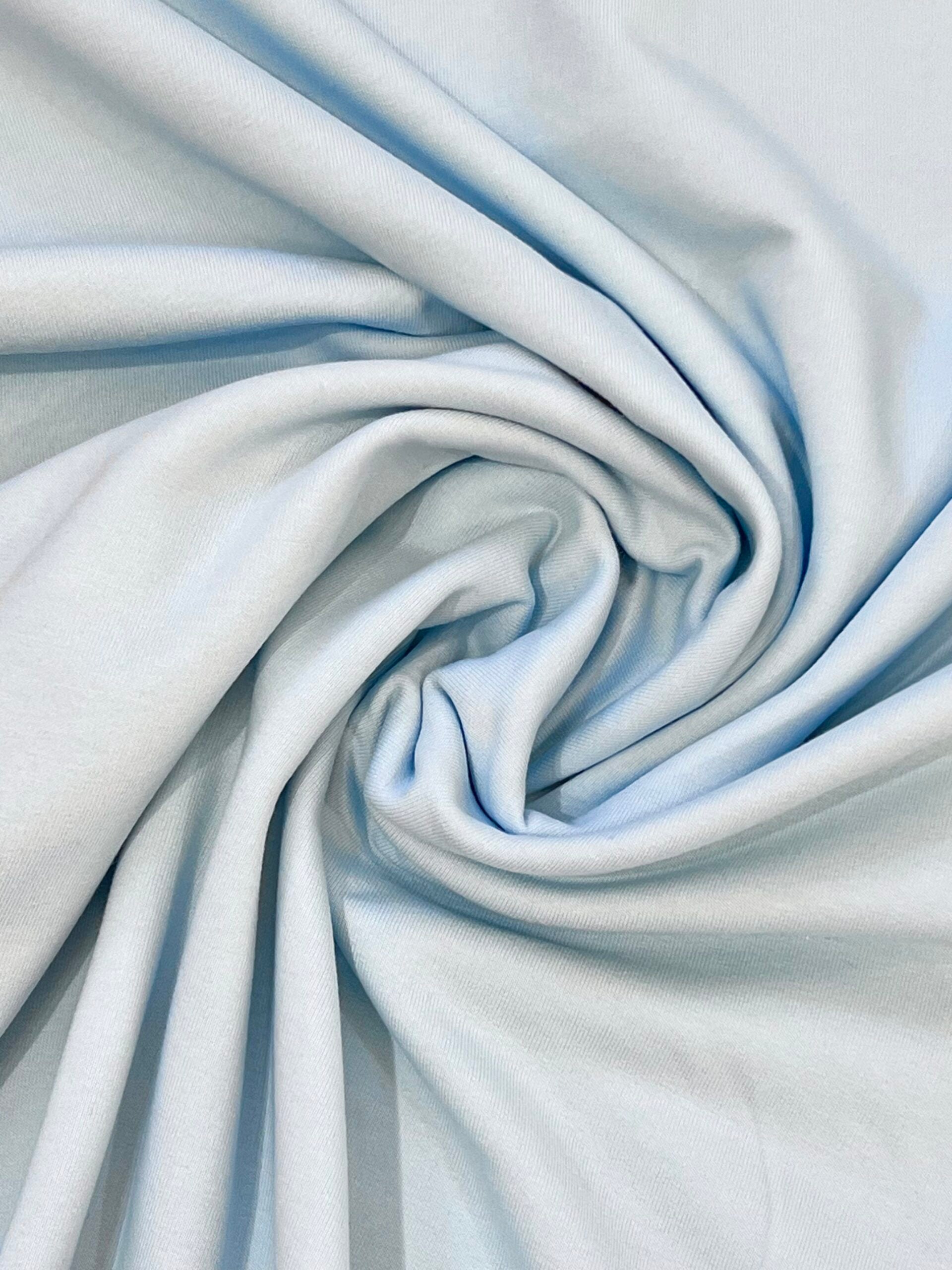 Pale Ice Blue Cotton Sweatshirt